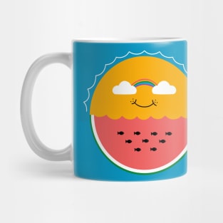 Sun and watermelon Mug